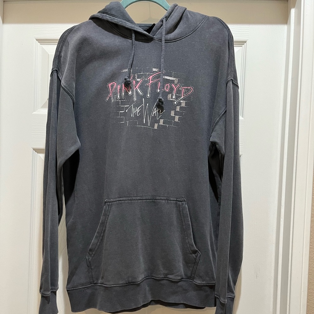 NWT Faded Slate/Pink Hoodie The Wall By Pink Floyd Size Small